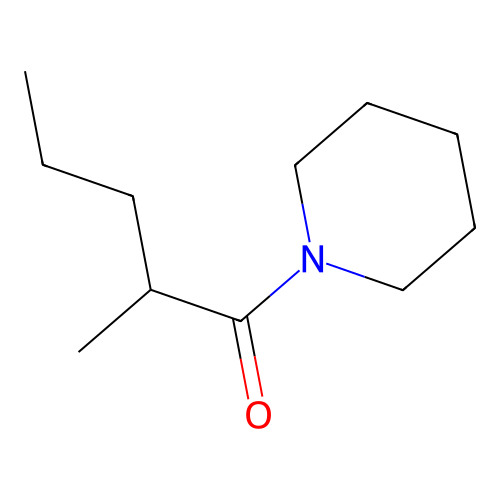 2-Methyl-1-piperidin-1-ylpentan-1-one structure