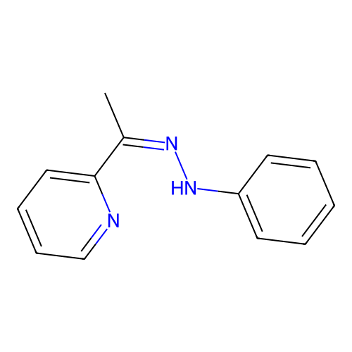 1-(2-pyridinyl)-1-ethanone N-phenylhydrazone structure
