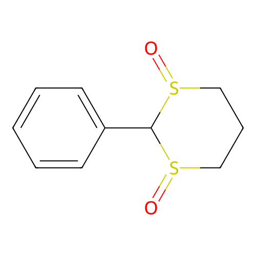 2-Phenyl-1,3-dithiane 1,3-dioxide structure