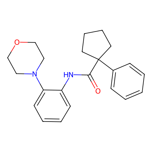 N-(2-Morpholin-4-ylphenyl)(phenylcyclopentyl)formamide structure