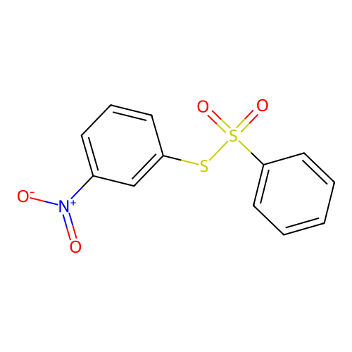 S-(3-Nitrophenyl)benzenethiosulfonate structure