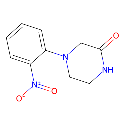 4-(2-Nitrophenyl)piperazin-2-one structure