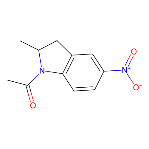 1-Acetyl-2-methyl-5-nitroindoline structure