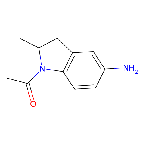1-(5-Amino-2-methyl-2,3-dihydro-indol-1-yl)-ethanone structure