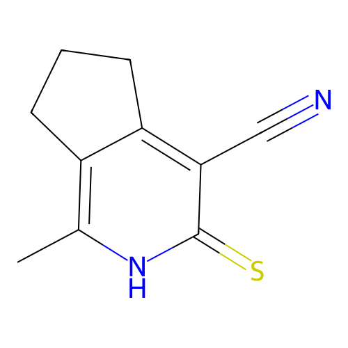 1-Methyl-3-thioxo-3,5,6,7-tetrahydro-2H-cyclopenta[c]pyridine-4-carbonitrile structure