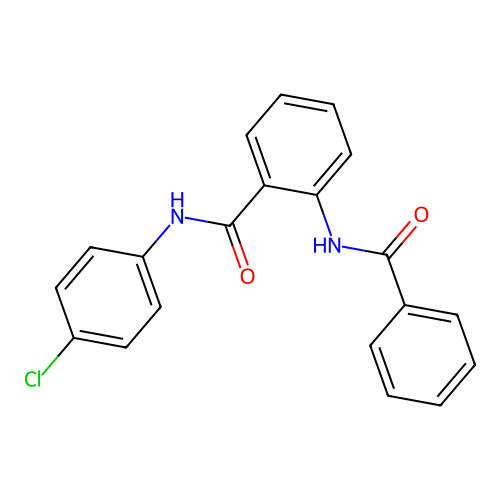 2-benzamido-N-(4-chlorophenyl)benzamide structure