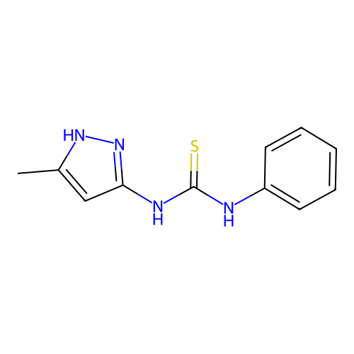 1-(5-methyl-1H-pyrazol-3-yl)-3-phenylthiourea structure