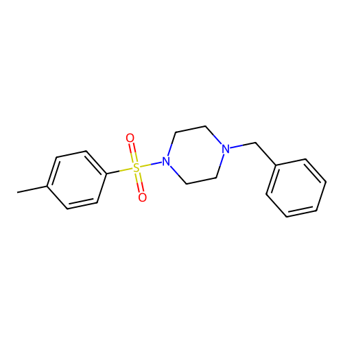 1-Benzyl-4-[(4-methylphenyl)sulfonyl]piperazine structure