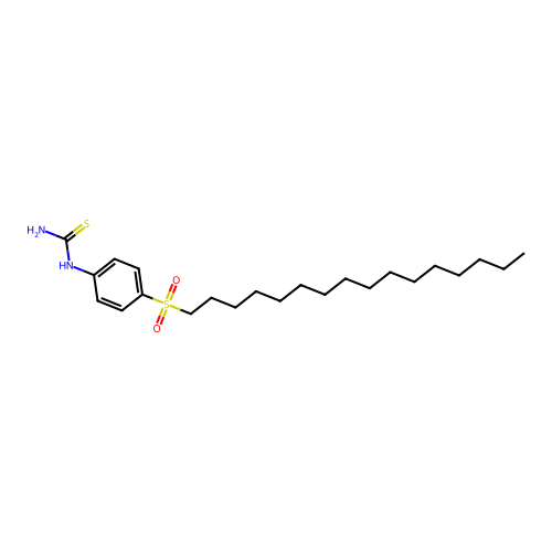 1-(4-(Hexadecylsulfonyl)-phenyl)-2-thiourea structure