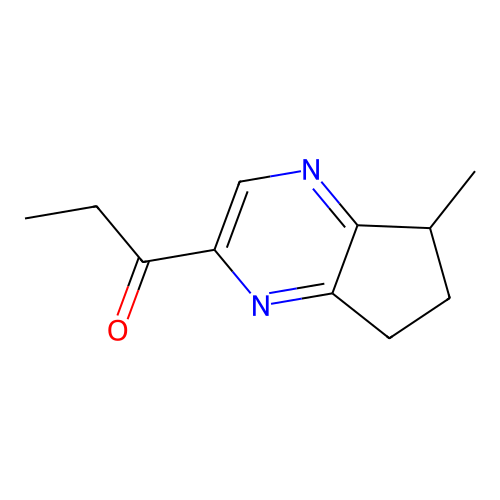 1-(5-Methyl-6,7-dihydro-5H-cyclopenta[b]pyrazin-2-yl)propan-1-one structure