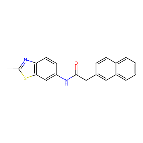N-(2-methyl-1,3-benzothiazol-6-yl)-2-(naphthalen-2-yl)acetamide structure