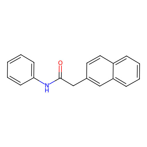 2-(2-naphthyl)-N-phenylacetamide structure