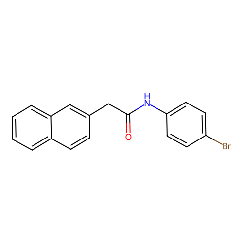 N-(4-bromophenyl)-2-(2-naphthyl)acetamide structure