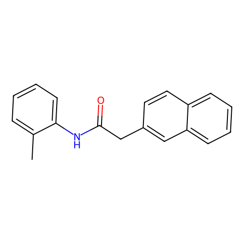 N-(2-methylphenyl)-2-(2-naphthyl)acetamide structure