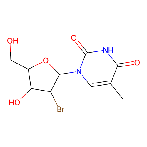 2'-BroMo-2'-deoxy-5-Methyluridine structure