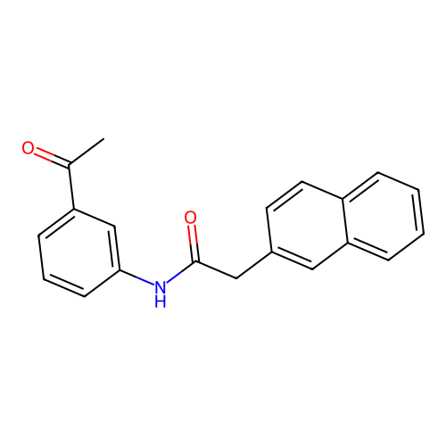 N-(3-acetylphenyl)-2-(naphthalen-2-yl)acetamide structure