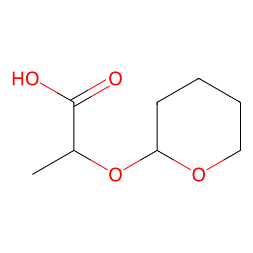 Propanoic acid, 2-[(tetrahydro-2H-pyran-2-yl)oxy]- structure