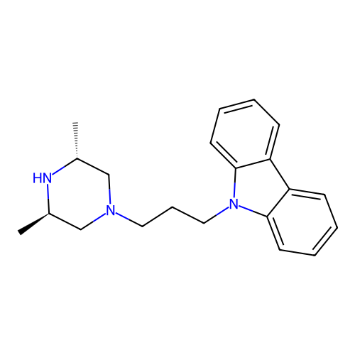 9H-Carbazole, 9-[3-(3,5-dimethyl-1-piperazinyl)propyl]-, (3R-trans)- structure