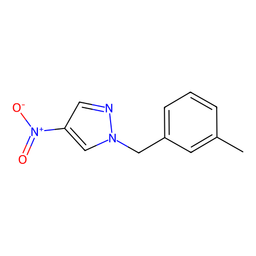 1-[(3-Methylphenyl)methyl]-4-nitro-1H-pyrazole structure