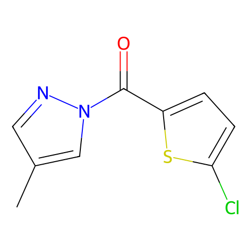 (5-Chlorothiophen-2-yl)-(4-methylpyrazol-1-yl)methanone structure