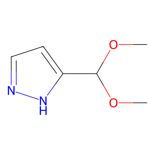 5-(dimethoxymethyl)-1H-pyrazole structure