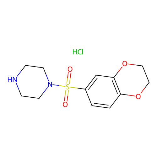 1-(2,3-Dihydro-1,4-benzodioxine-6-sulfonyl)piperazine hydrochloride structure
