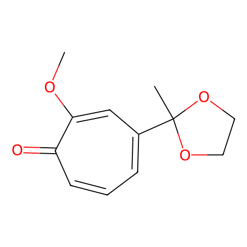 2-Methoxy-4-(1,1-ethylenedioxyethyl)tropone structure