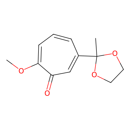 2-Methoxy-6-(1,1-ethylenedioxyethyl)tropone structure