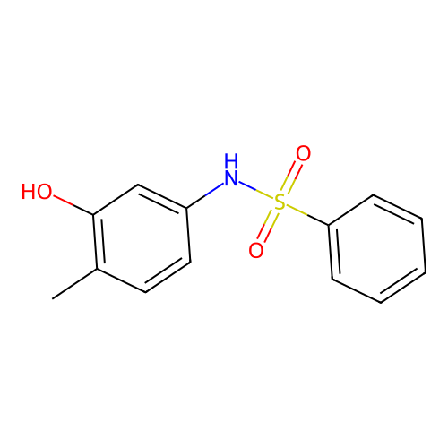 N-(3-hydroxy-4-methylphenyl)benzenesulfonamide structure