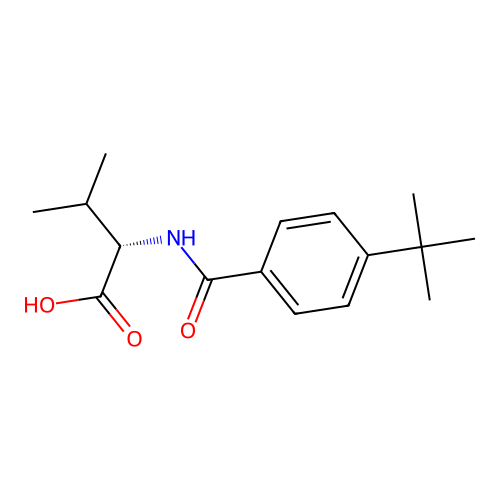 (2S)-2-[(4-tert-butylphenyl)formamido]-3-methylbutanoic acid structure
