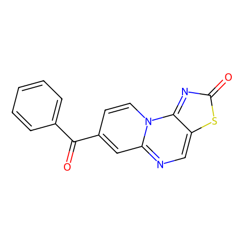7-Benzoyl-2-oxopyrido[1,2-a]thiazolo[5,4-e]pyrimidin-10-ium-1-ide structure