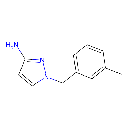 1-(3-methylbenzyl)-1H-pyrazol-3-amine structure