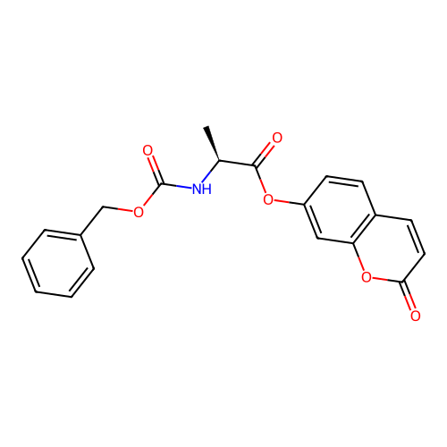 (S)-2-oxo-2H-chromen-7-yl 2-(((benzyloxy)carbonyl)amino)propanoate structure