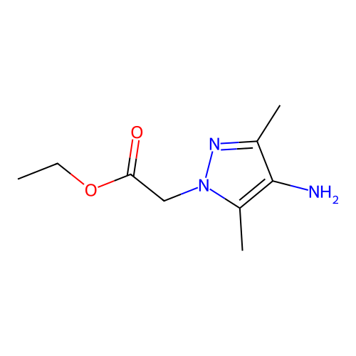 Ethyl 2-(4-amino-3,5-dimethyl-1H-pyrazol-1-yl)acetate structure