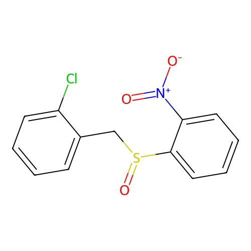 (2-Chlorobenzyl)(2-nitrophenyl)oxo-lambda~4~-sulfane structure