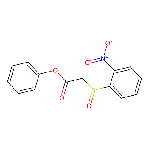 Phenyl 2-[(2-nitrophenyl)sulfinyl]acetate structure
