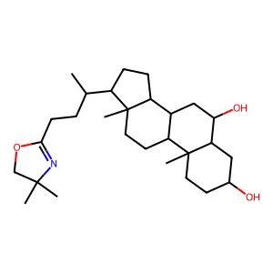 Hyodeoxyoxazoline structure