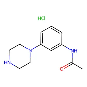 N-(3-Acetylaminophenyl)piperazine structure
