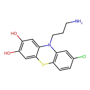7,8-Dihydroxy-N,N-didesmethylchlorpromazine structure
