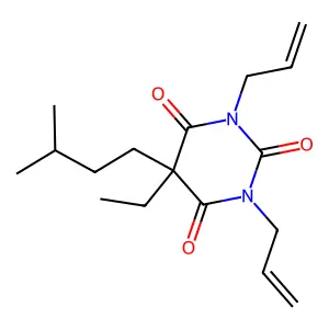 N,N-Diallylpentobarbital structure