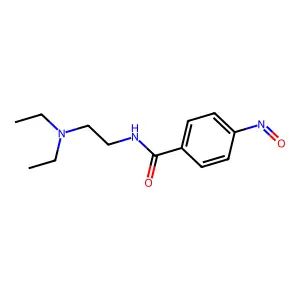 N-(2-(diethylamino)ethyl)-4-nitrosobenzamide structure