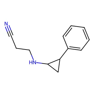 N-2-Cyanoethyltranylcypromine structure