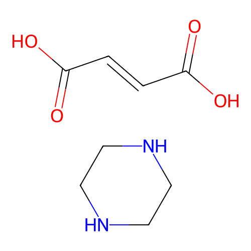 Piperazine fumarate structure