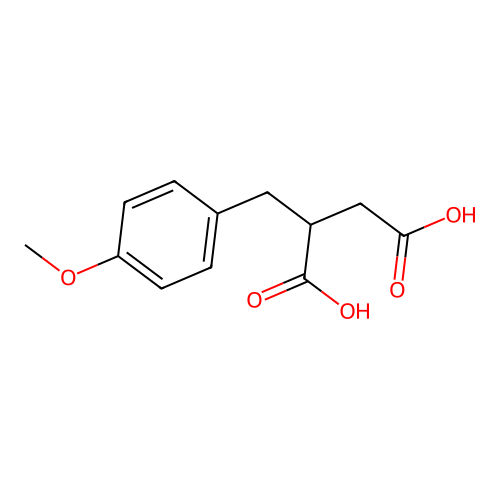 2-(4-Methoxybenzyl)succinic acid structure
