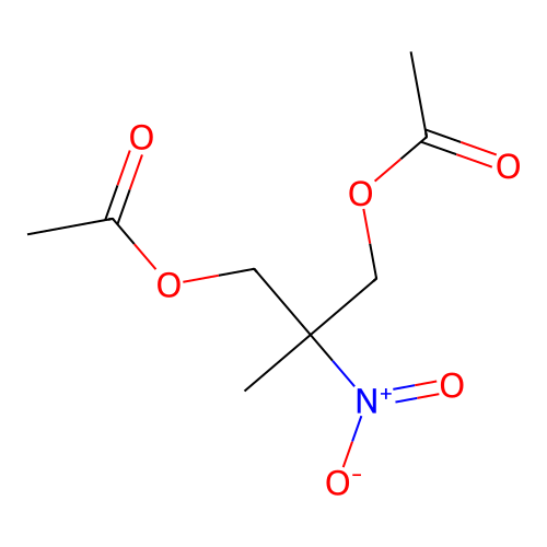 2-Methyl-2-nitropropane-1,3-diyl diacetate structure