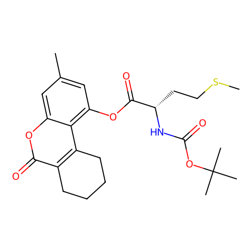 (S)-3-methyl-6-oxo-7,8,9,10-tetrahydro-6H-benzo[c]chromen-1-yl 2-((tert-butoxycarbonyl)amino)-4-(methylthio)butanoate structure