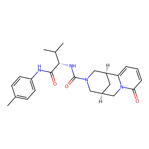(1R,5R)-N-((S)-3-methyl-1-oxo-1-(p-tolylamino)butan-2-yl)-8-oxo-4,5,6,8-tetrahydro-1H-1,5-methanopyrido[1,2-a][1,5]diazocine-3(2H)-carboxamide structure