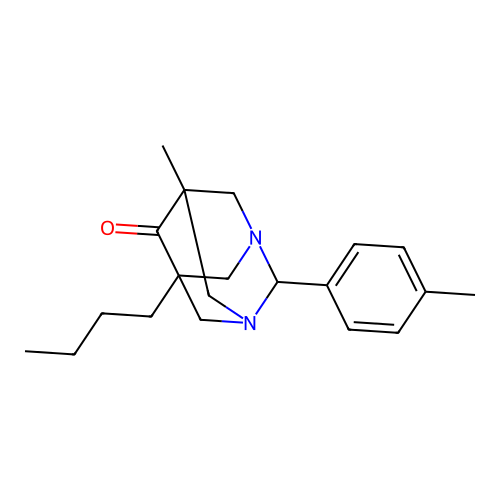 5-Butyl-7-methyl-2-(4-methylphenyl)-1,3-diazatricyclo[3.3.1.1~3,7~]decan-6-one structure