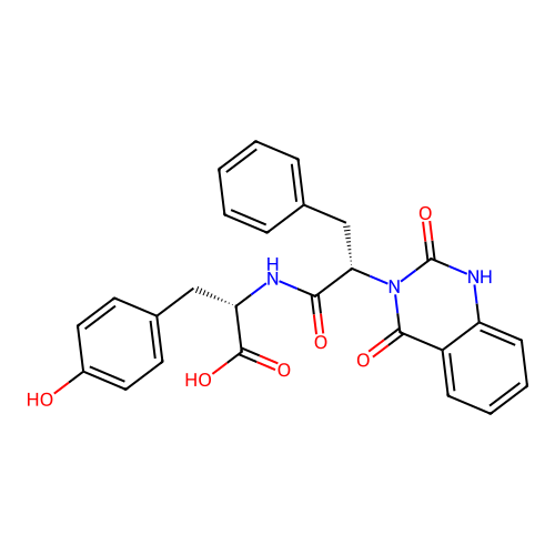 (S)-2-((S)-2-(2,4-dioxo-1,2-dihydroquinazolin-3(4H)-yl)-3-phenylpropanamido)-3-(4-hydroxyphenyl)propanoic acid structure