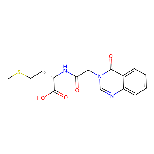 (S)-4-(methylthio)-2-(2-(4-oxoquinazolin-3(4H)-yl)acetamido)butanoic acid structure